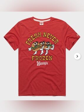 HOMAGE Wendy’s 'Fresh Never Frozen' Graphic Tee - L